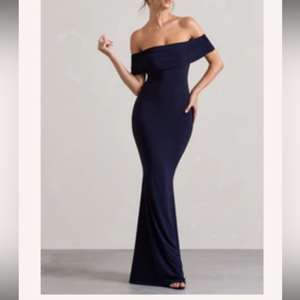 Club L London Navy Blue maxi dress